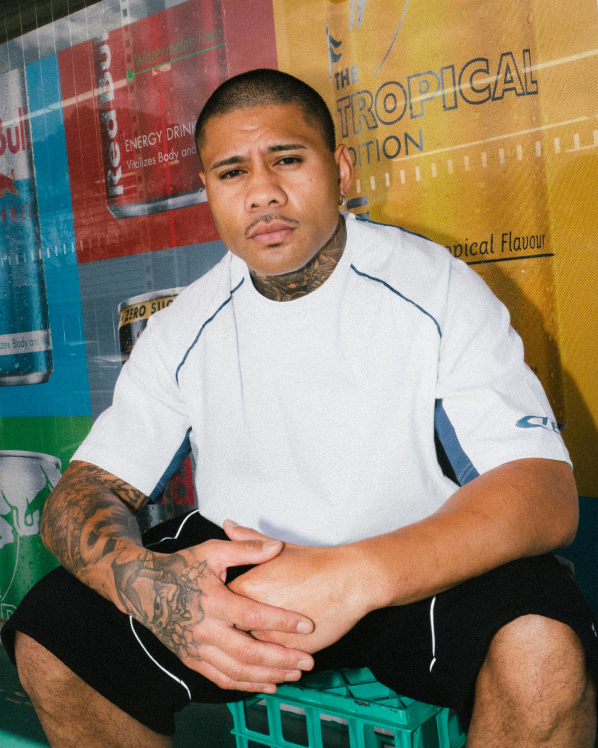 Optic Panel Tee - White