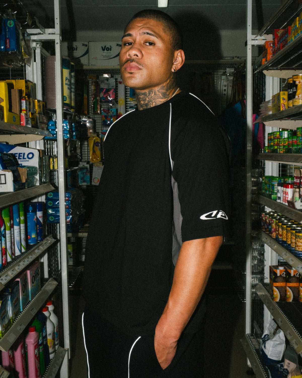 Optic Panel Tee - Black