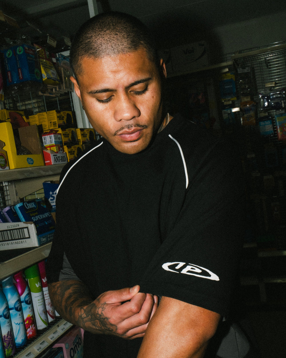 Optic Panel Tee - Black