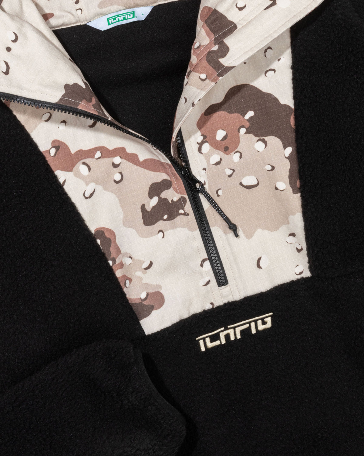 Sherpa 1/2 Zip Hood - Black Desert