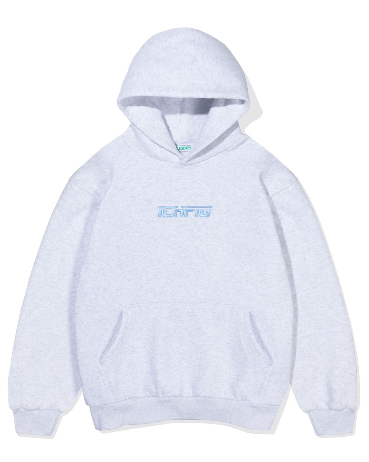 Strike Cordless Hood - White Marle / Sky Blue