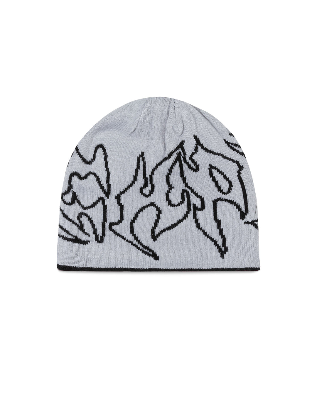 Razor Reversible Skull Beanie - Black / Grey