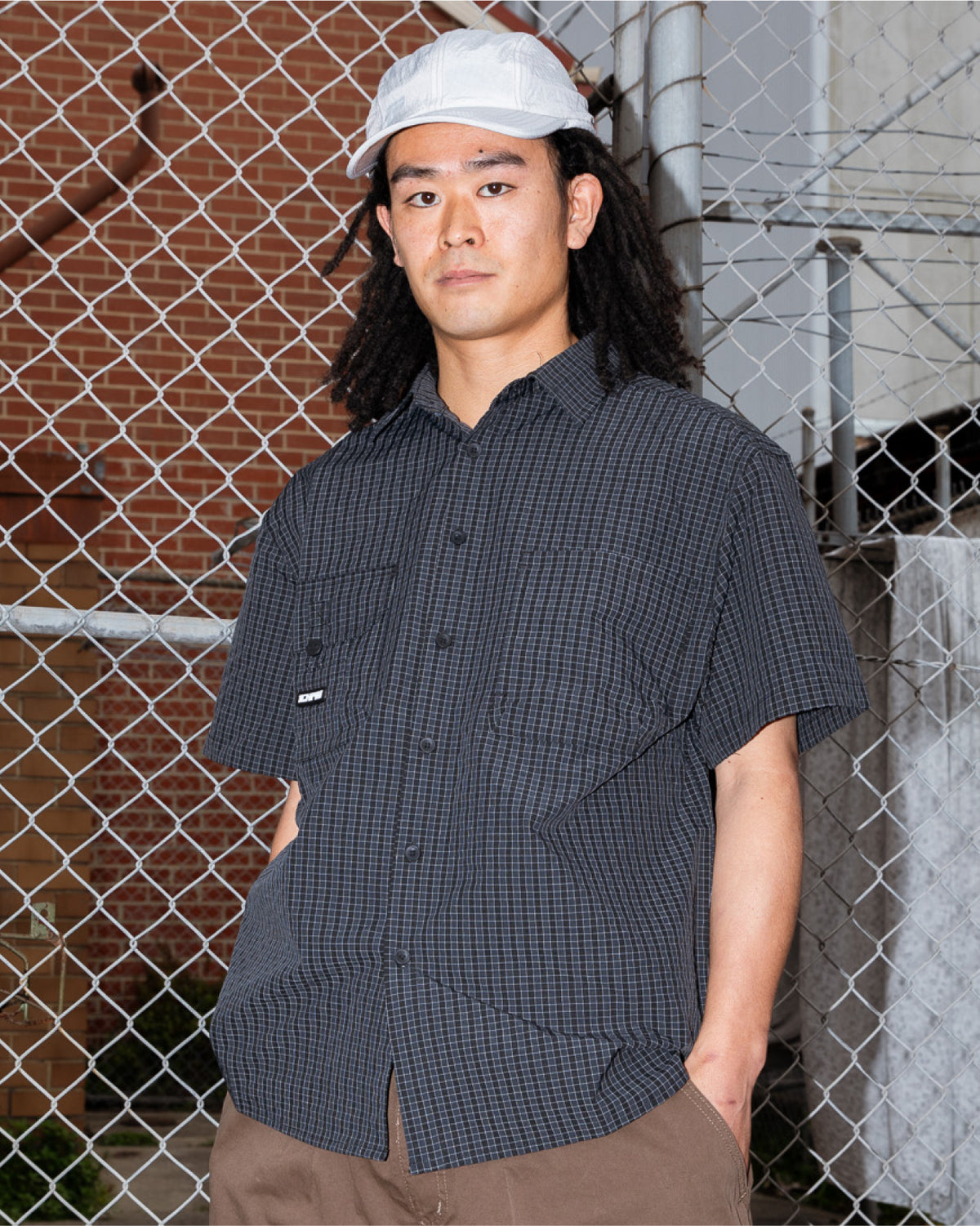 Ripstop Para Check Shirt - Black