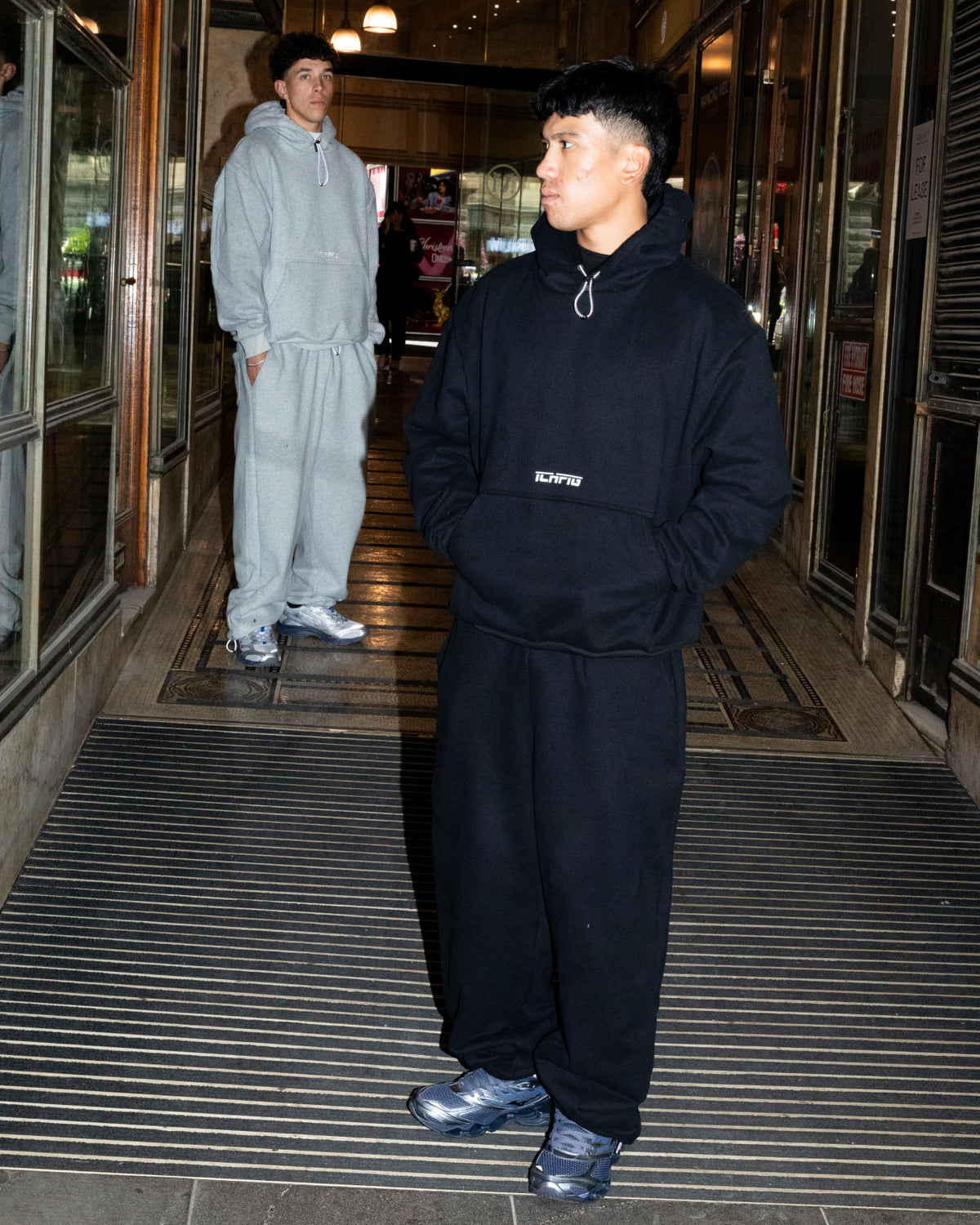 Cinch-Up Track Pants - Black