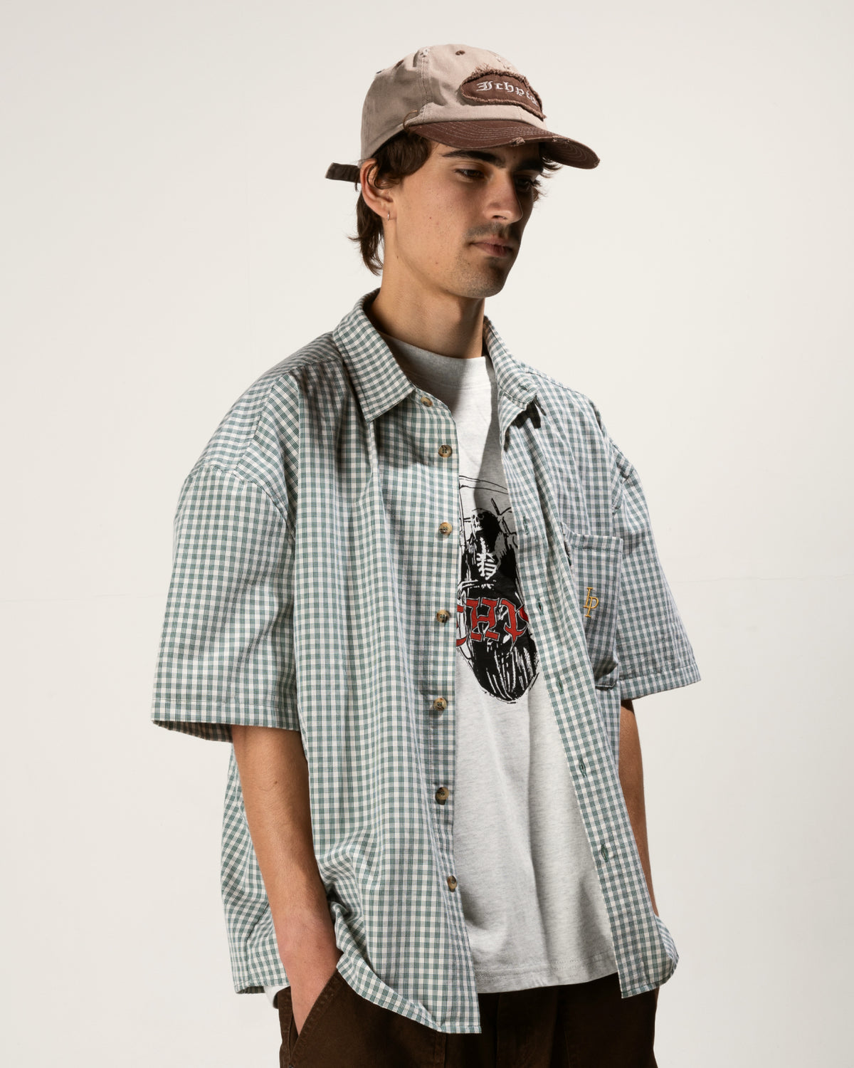 Heritage Plaid Shirt - Cream / Forest