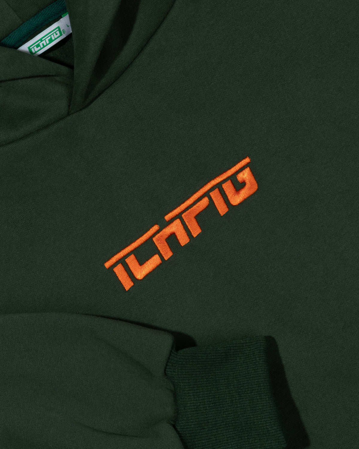 Strike Cordless Hood - Forest / Orange