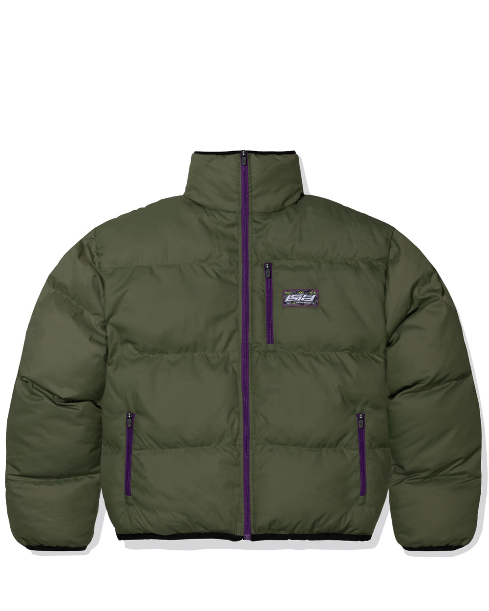 Odyssey Reversible Puffer Jacket - Olive / Grape