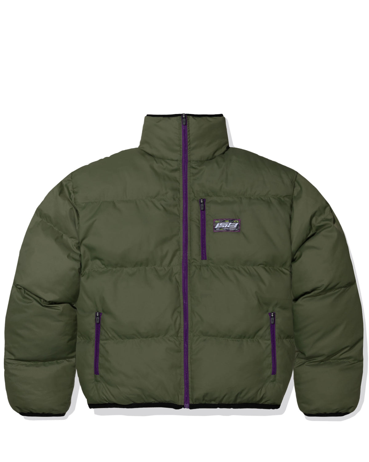 Odyssey Reversible Puffer Jacket - Olive / Grape