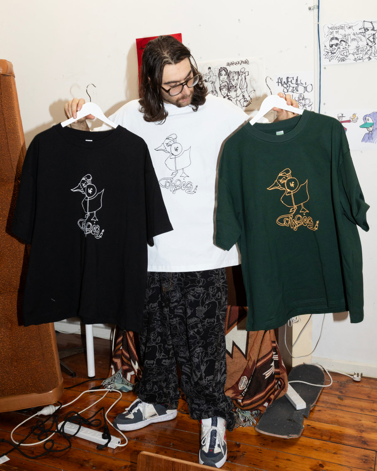 Sketchy Duck Tee - White