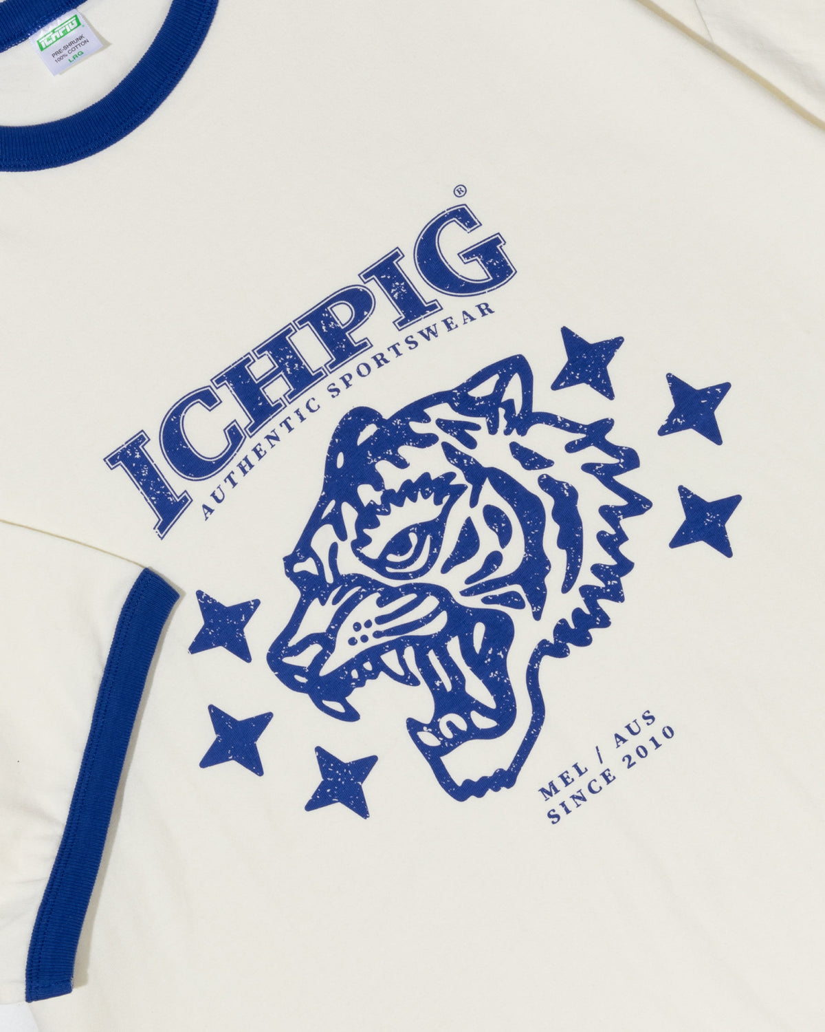 Wildcat Ringer Tee - Natural