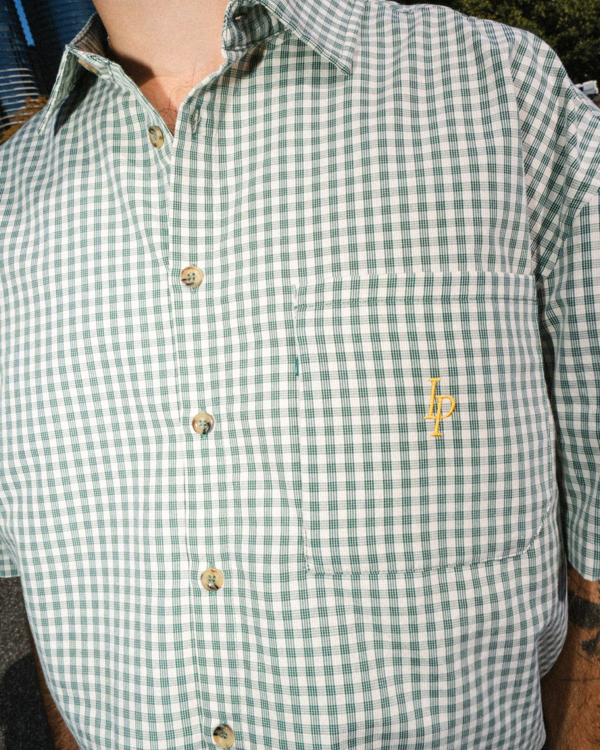 Heritage Plaid Shirt - Cream / Forest