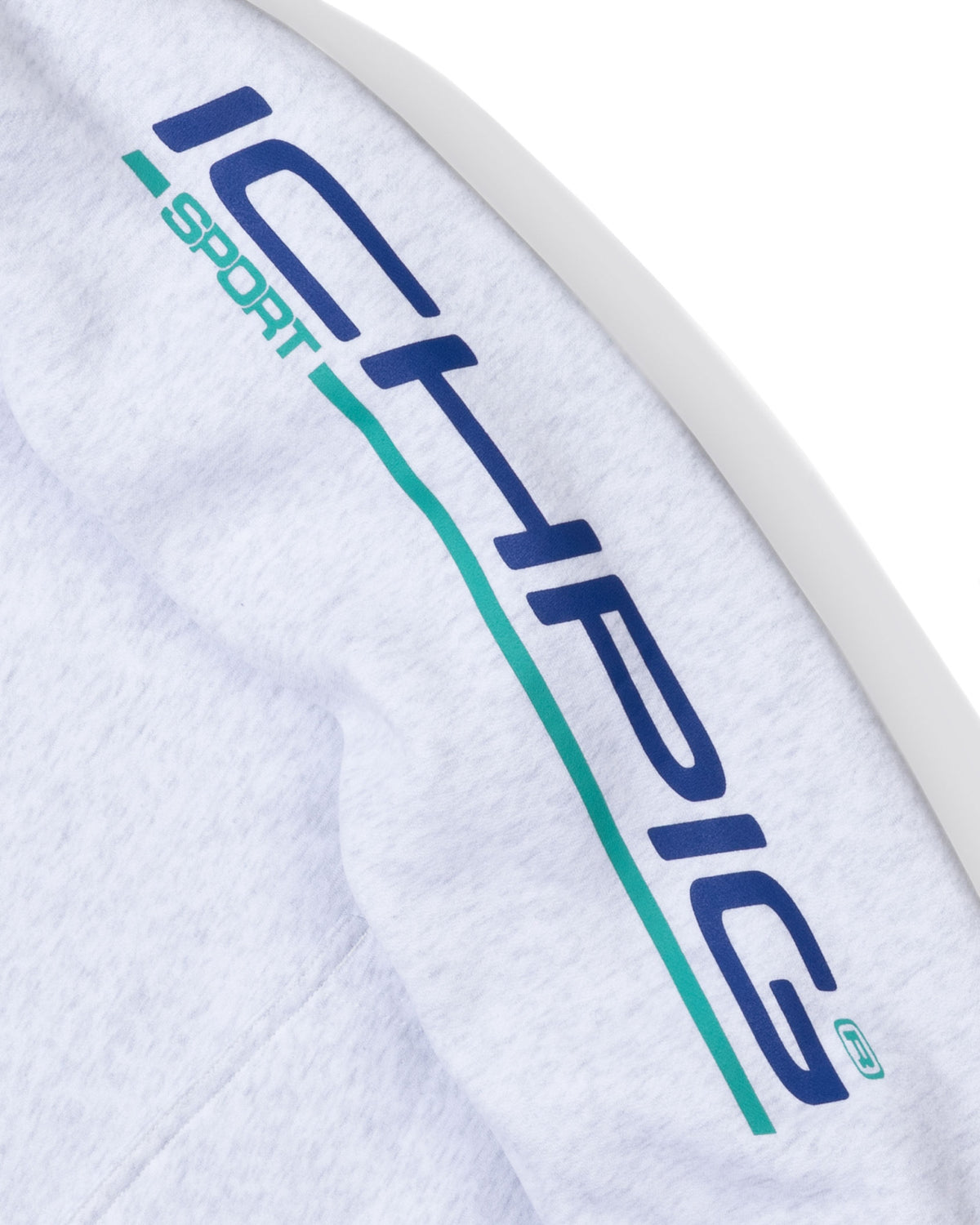 Sports Pullcord Hood - White Marle