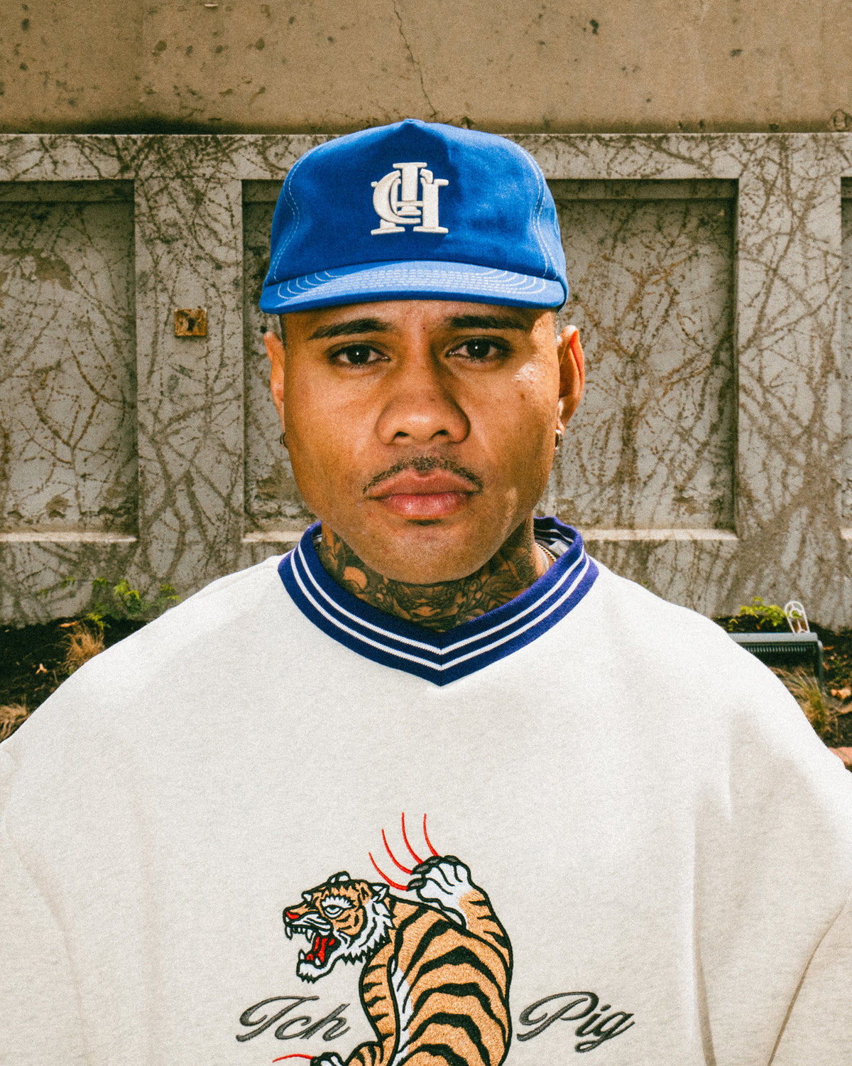 Monogram Ball Cap - Royal Blue