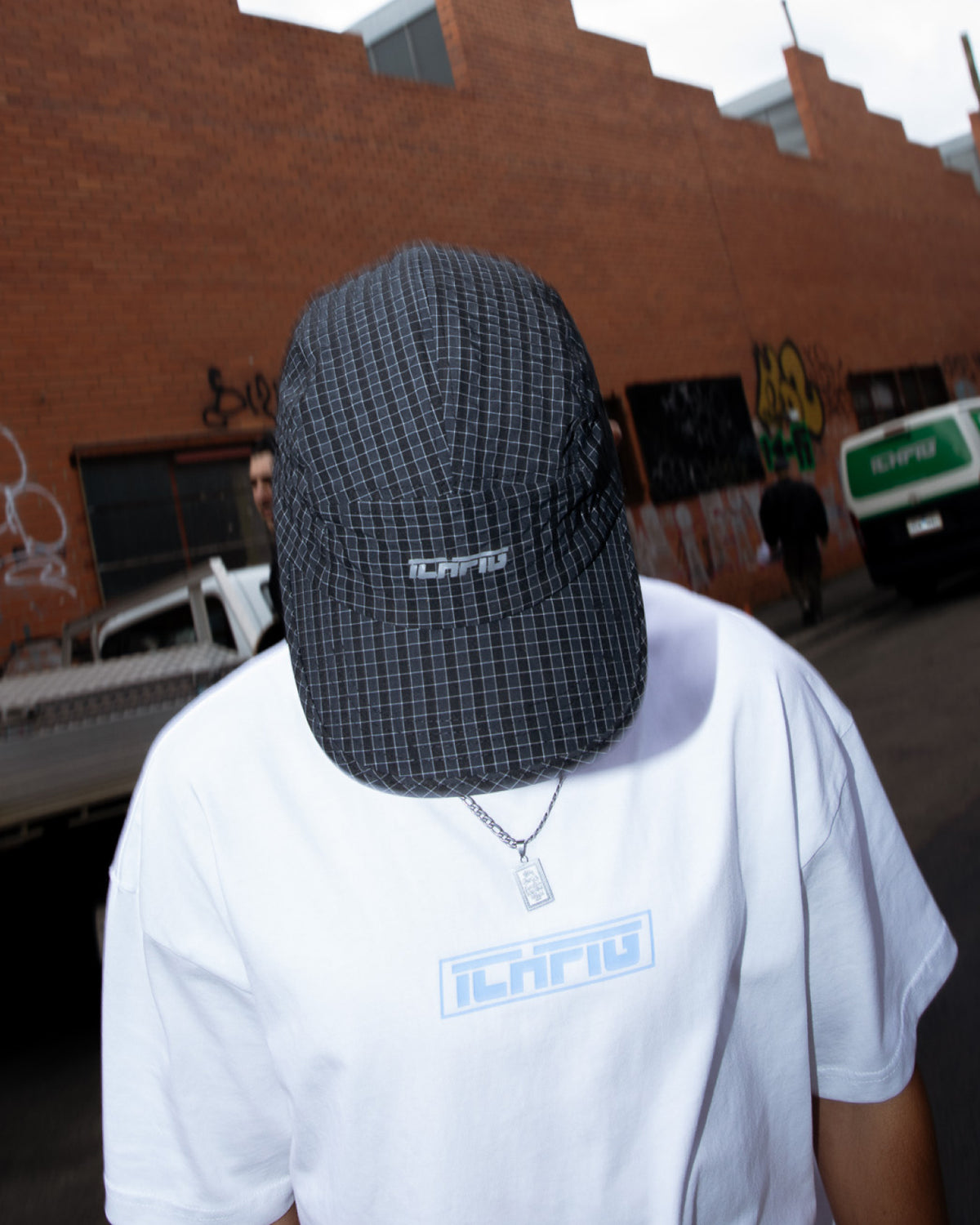 Ripstop Check Panel Hat Black