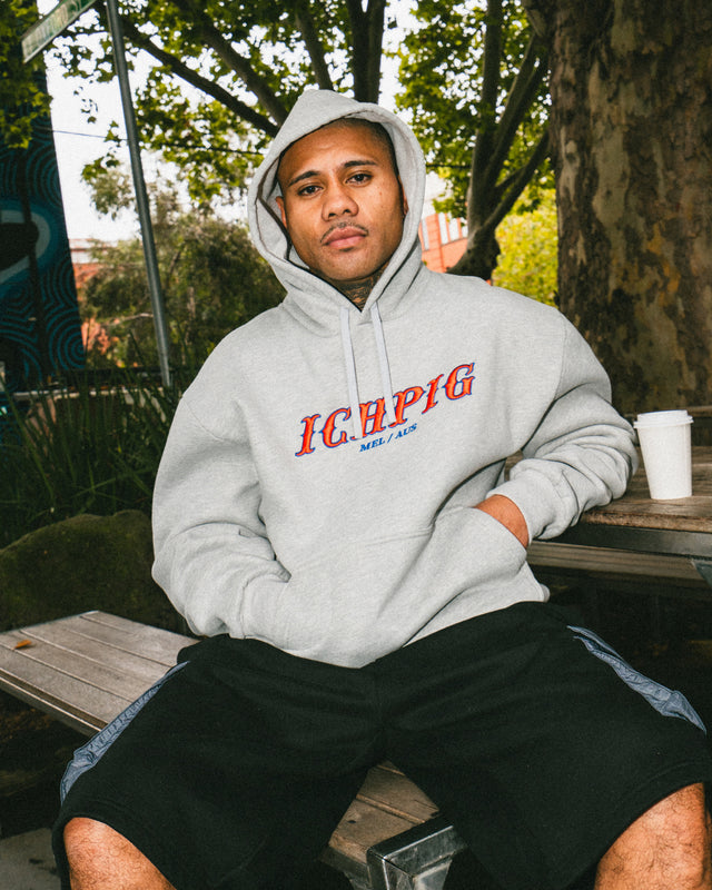 Players Pullcord Hood - Grey Marle