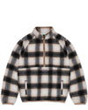 Checkline 1/2 Zip - Cream Plaid