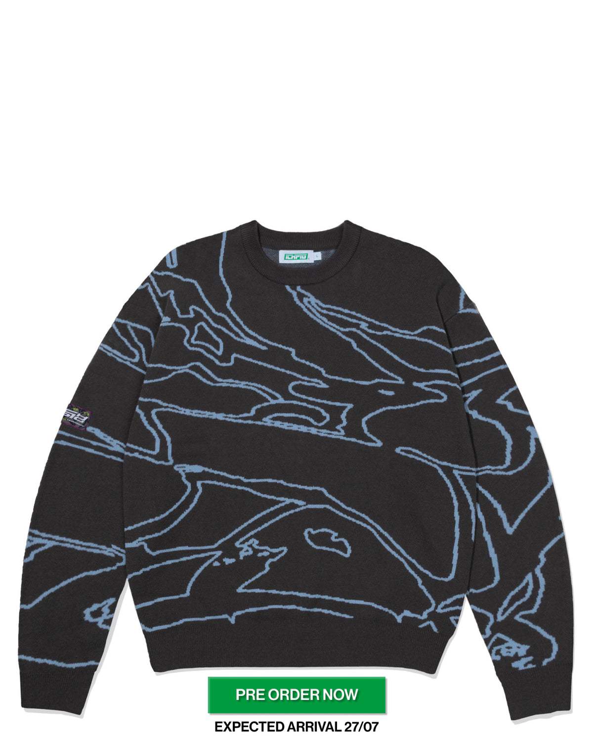 Odyssey Knitted Crew - Charcoal