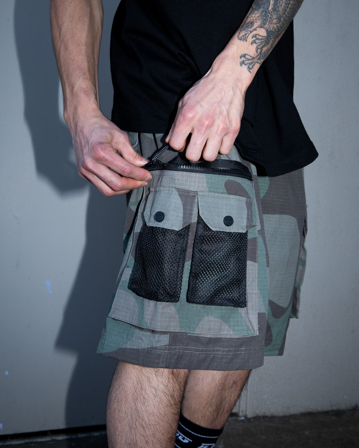 Ripstop Terrain Cargo Shorts - Glyph Camo