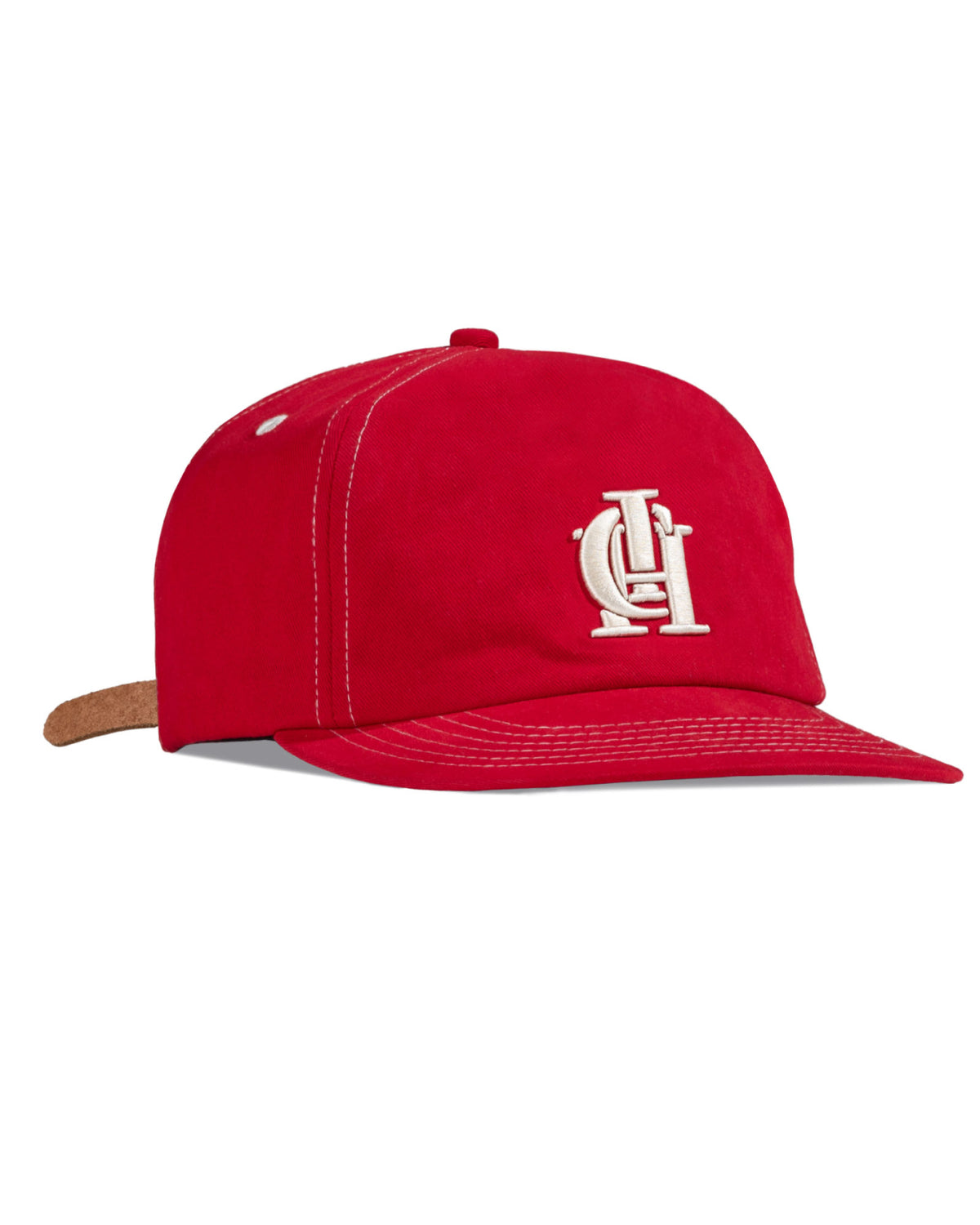 Monogram Ball Cap - Cherry