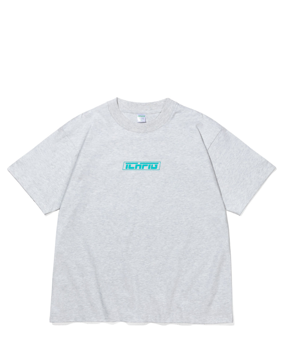Strike Logo Tee - White Marle / Teal