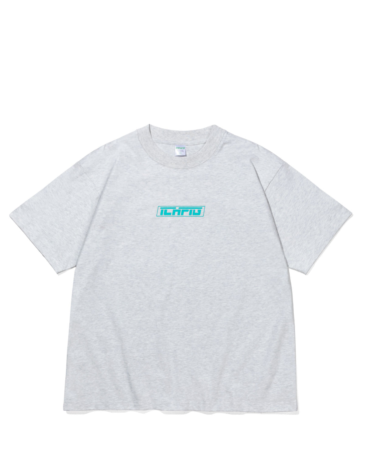 Strike Logo Tee - White Marle / Teal