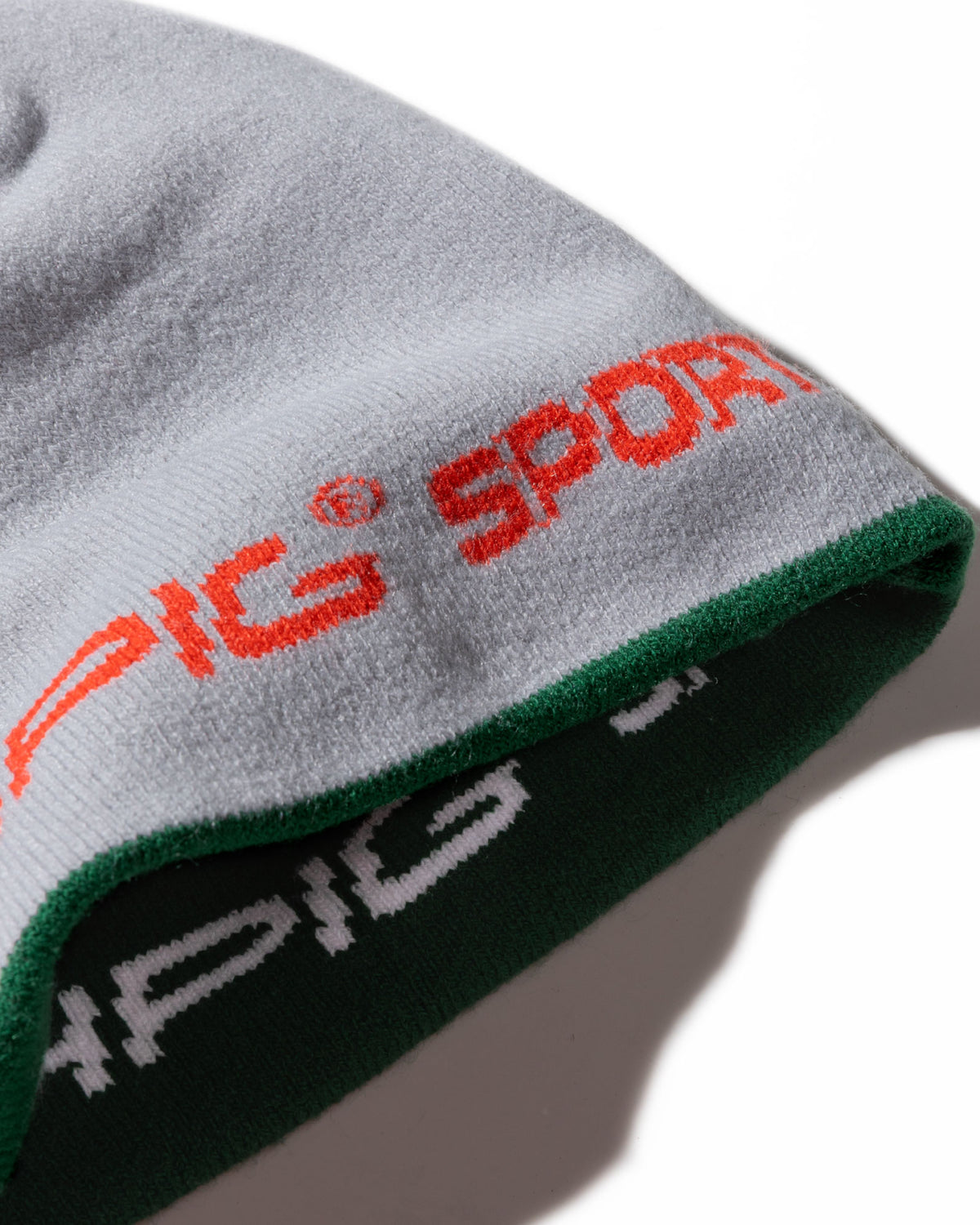 Sports Reversible Skull Beanie - Light Grey / Dark Teal