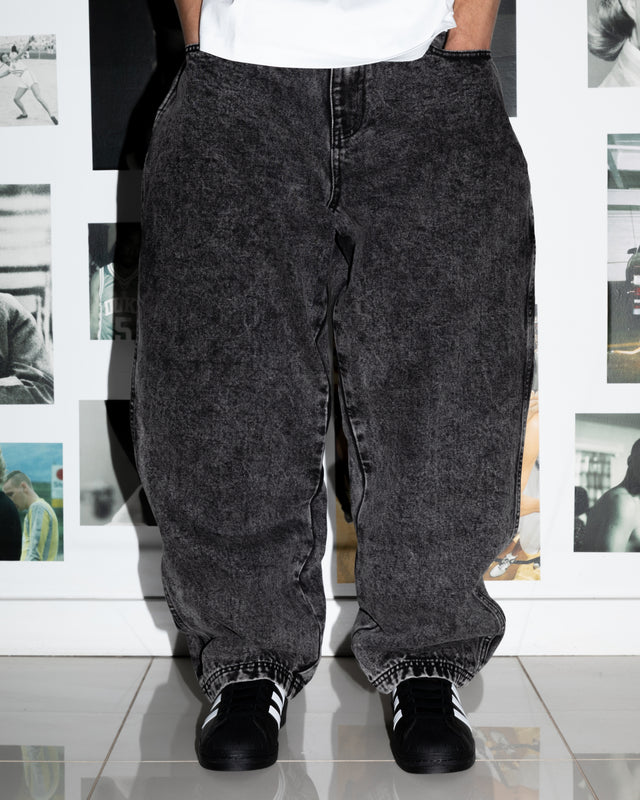 Pigasus Denim Jeans - Washed Black