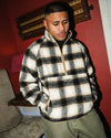 Checkline 1/2 Zip - Cream Plaid