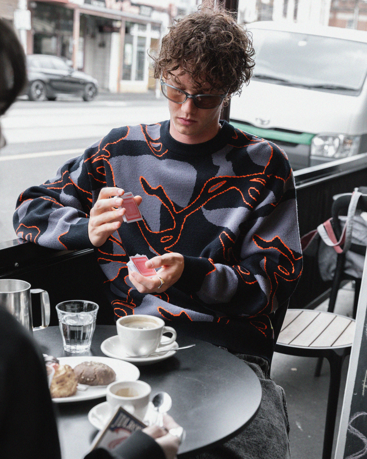 Breaker Knitted Crew - Infrared