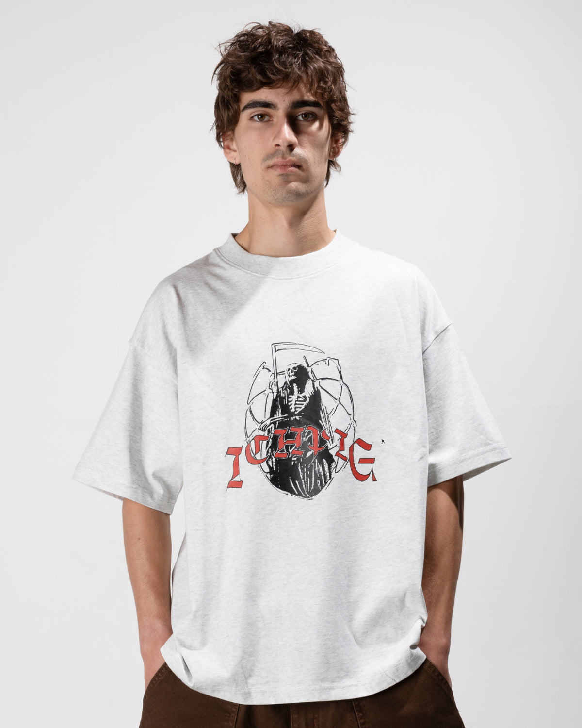 Reaper Tee - White Marle