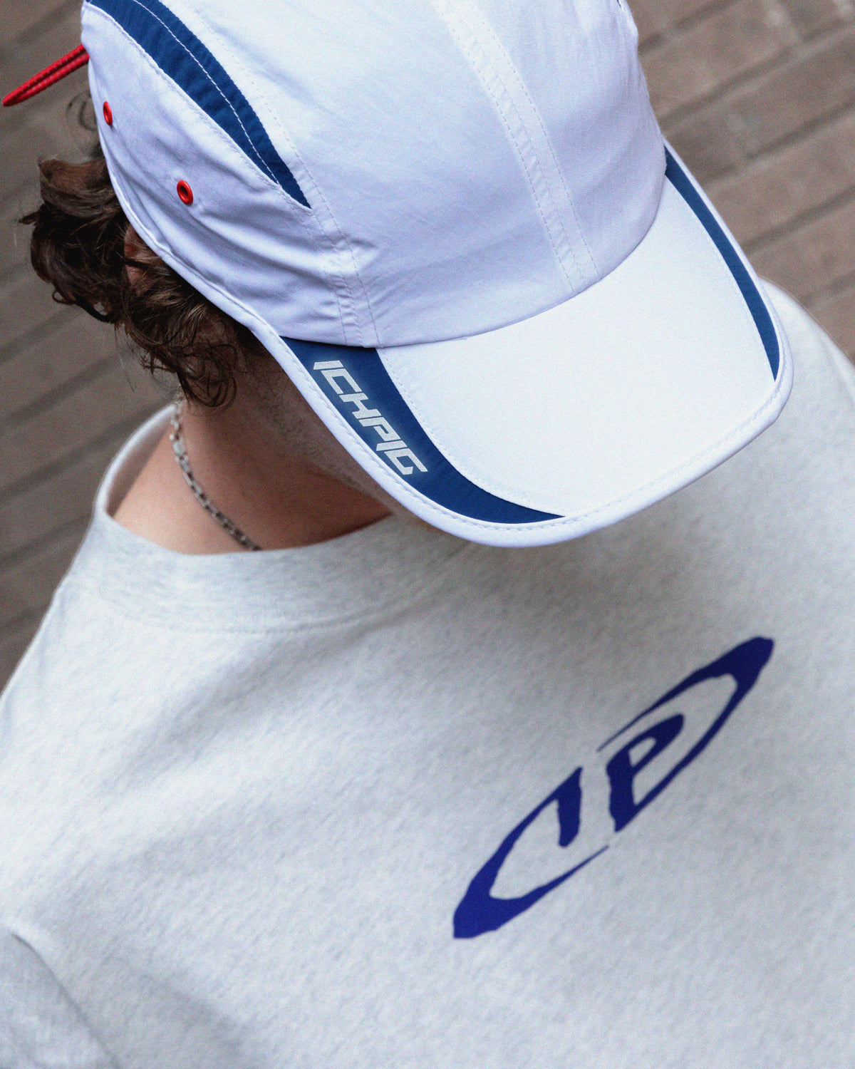 Optic Tee - White Marle