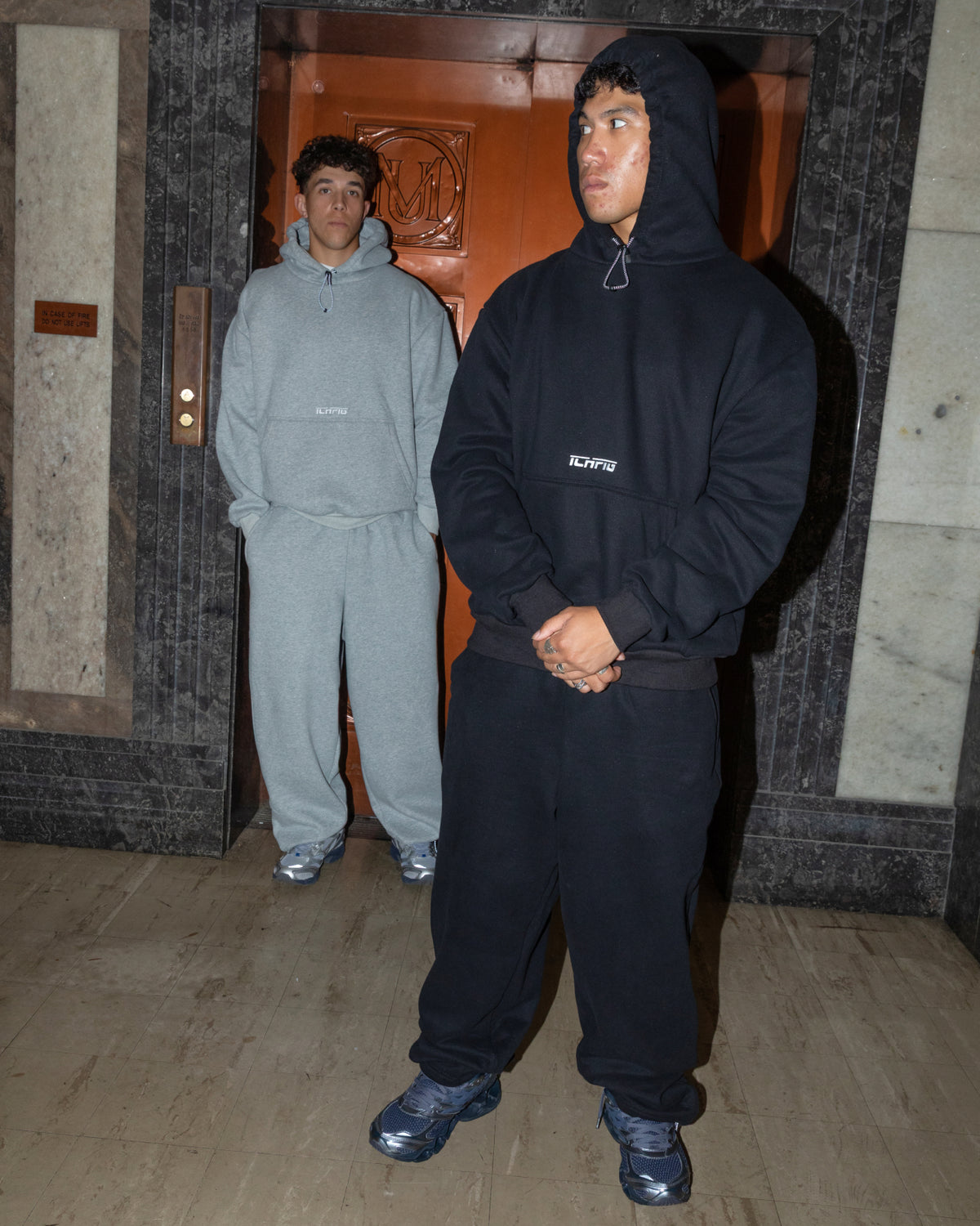 Cinch-Up Track Pants - Black