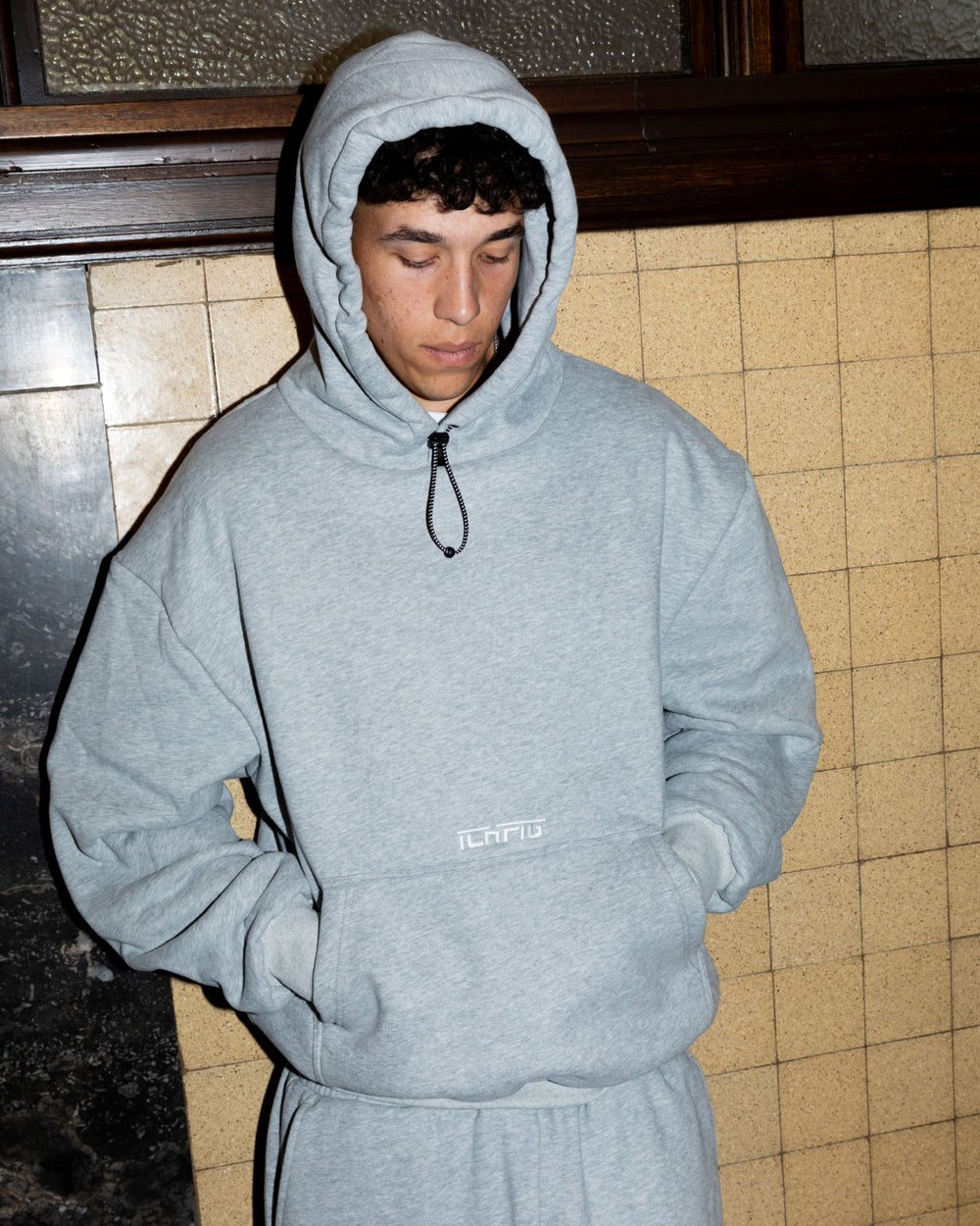Strike Cinch-Up Hood - Grey Marle