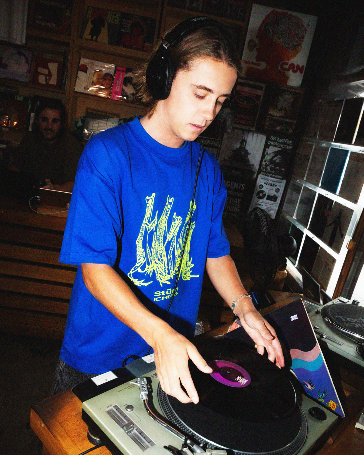 StÜm Frog Tee - Royal Blue / Lime