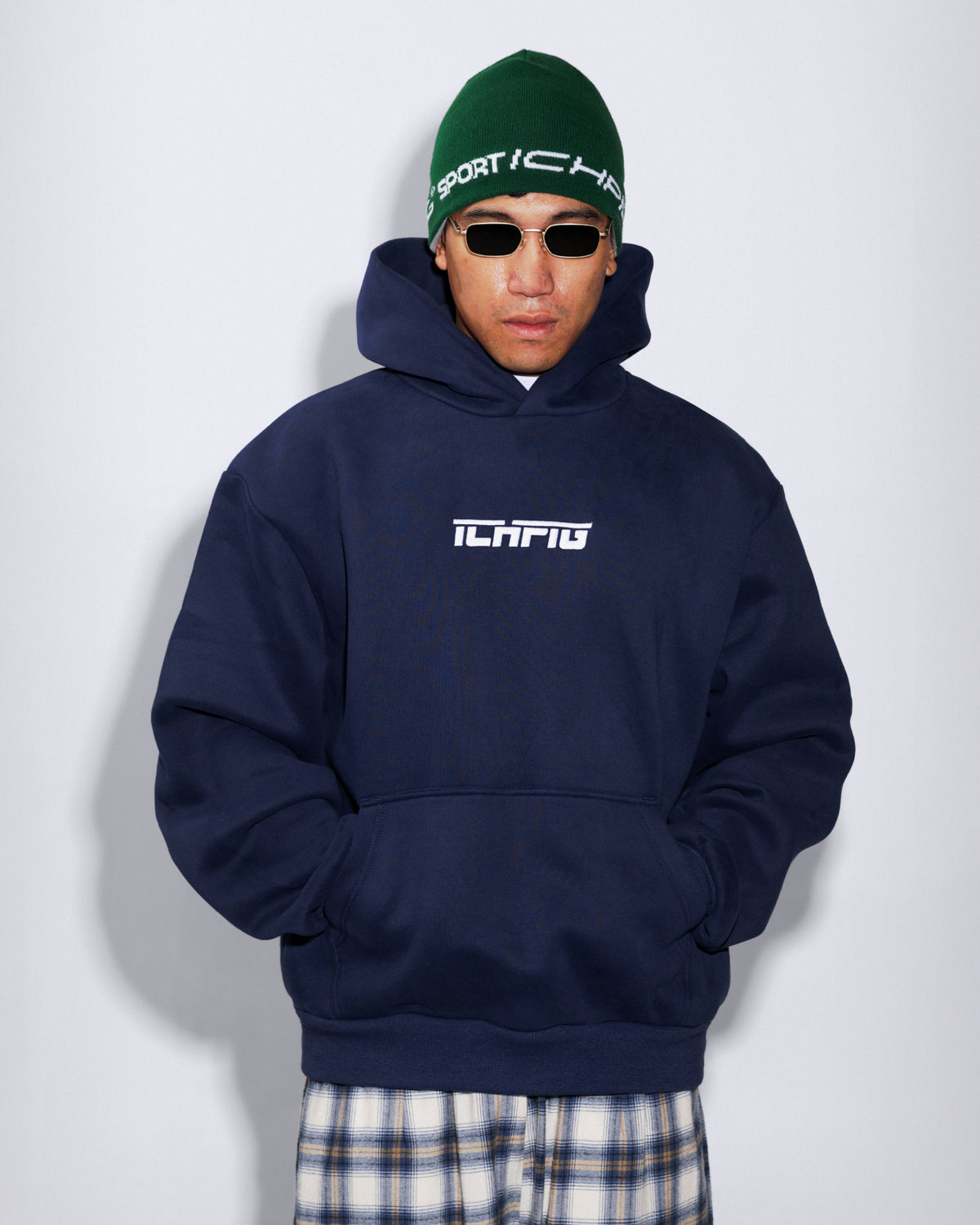 Strike Cordless Hood - Navy / White
