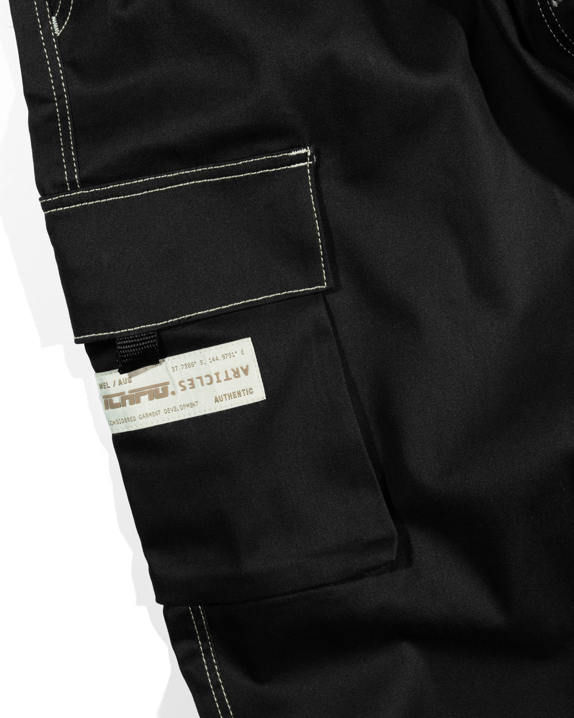 Articles Cargo Drill Pants - Jet Black