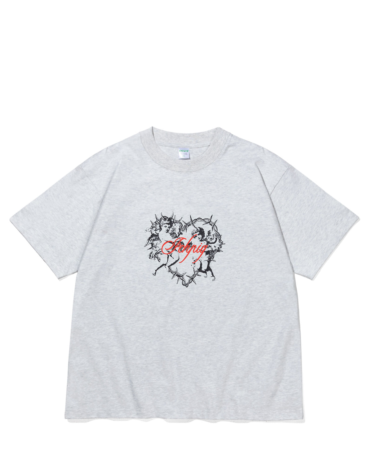 Cherub Heart Tee - White Marle