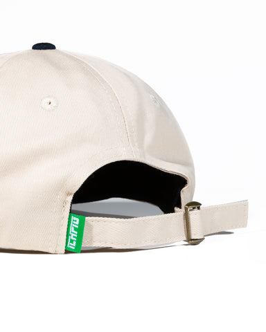 Contrast 6 Panel Hat - Off White