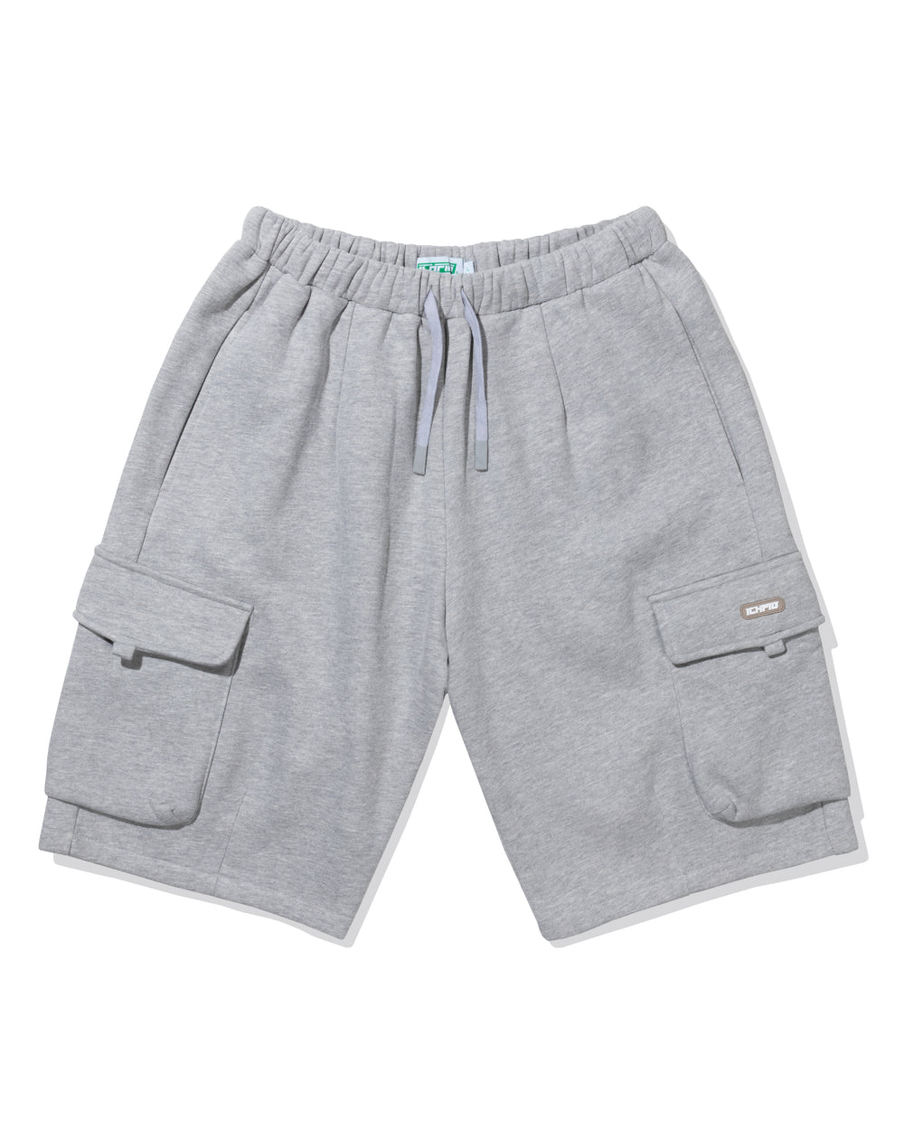 Fleece Cargo Shorts - Grey Marle