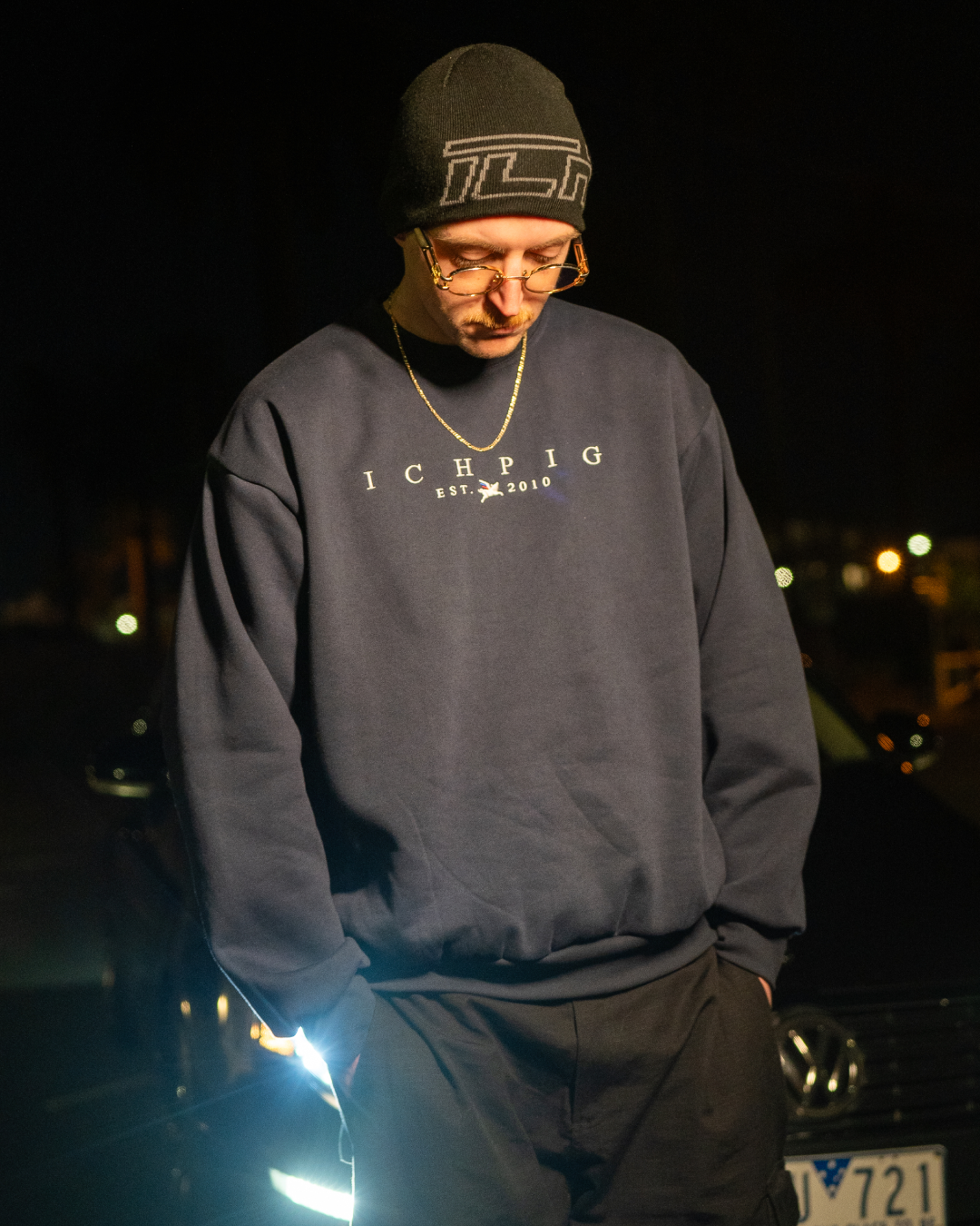 Sentinel Embroidery Crew - Navy