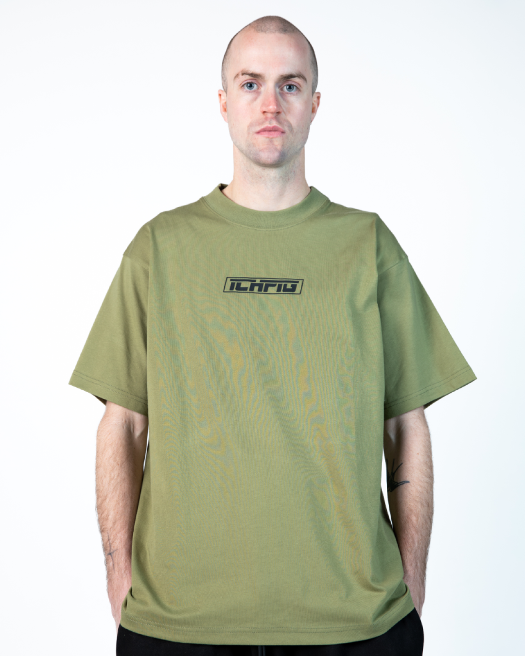 Strike Logo Tee - Khaki / Black