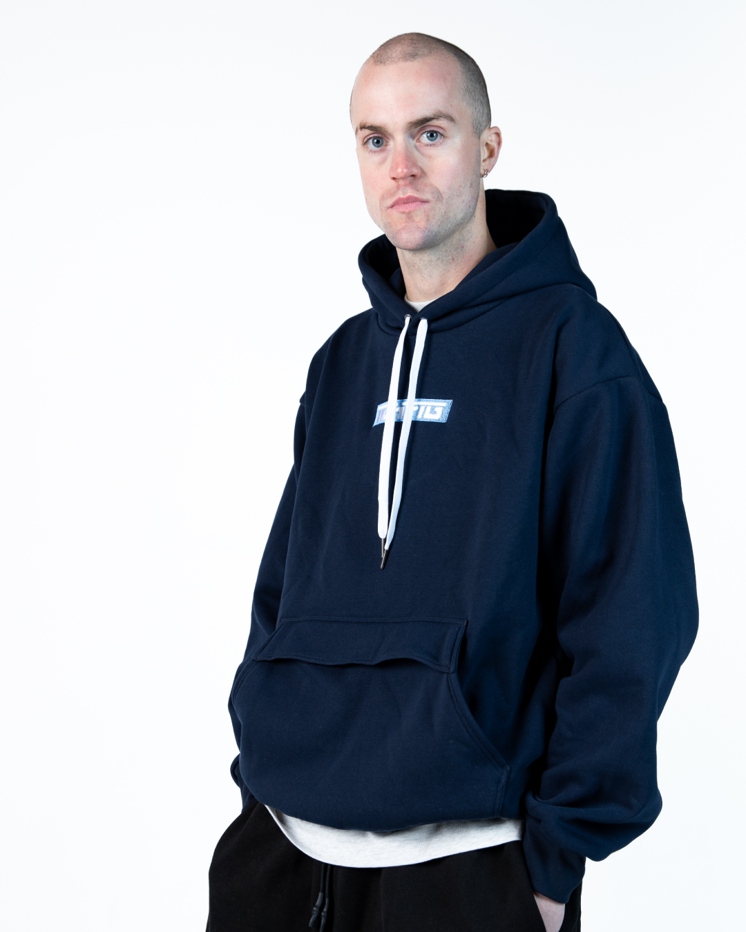 Strike Anorak Hood - Navy / Sky Blue