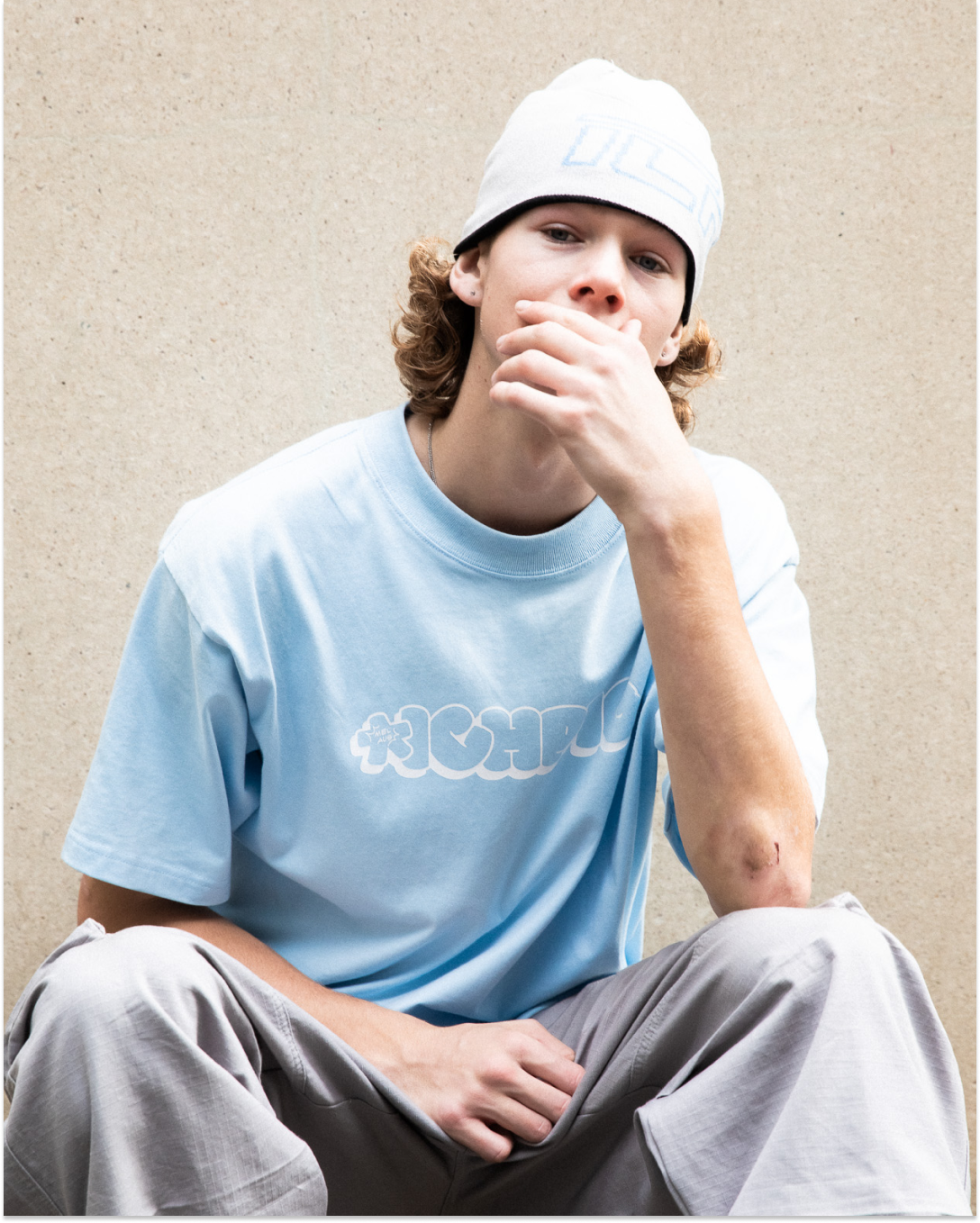 Throwie Tee - Sky Blue