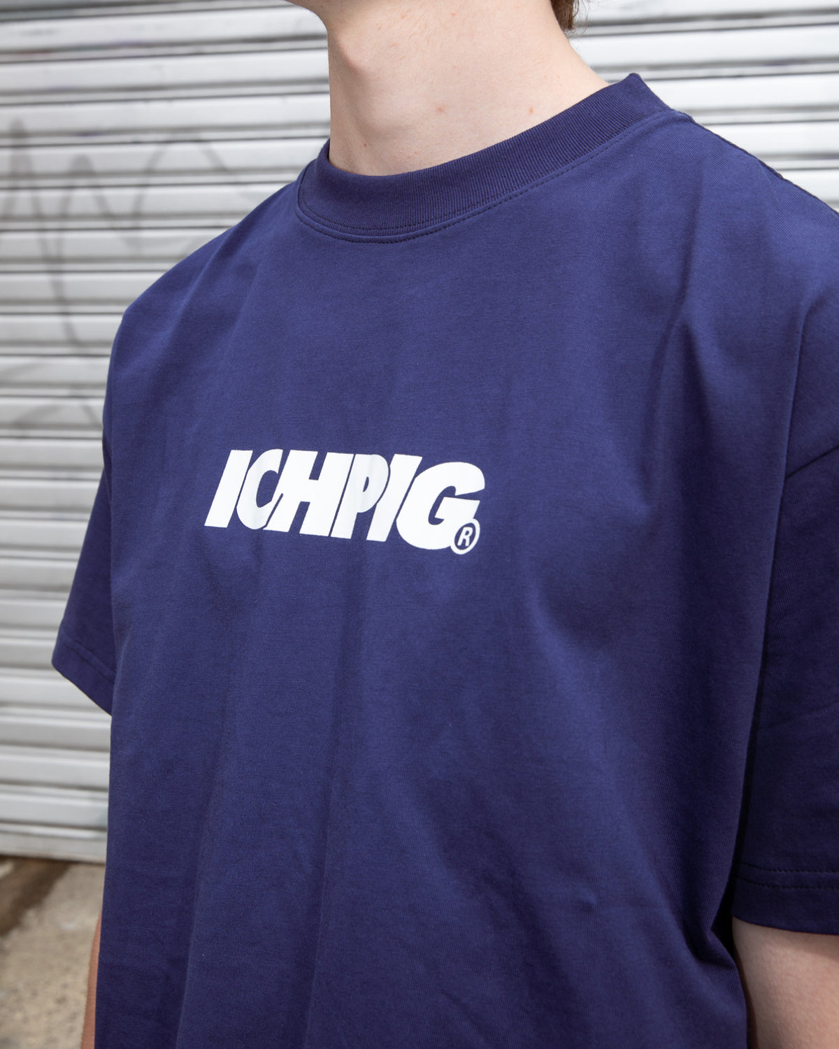 Sprinters Tee - Navy / White