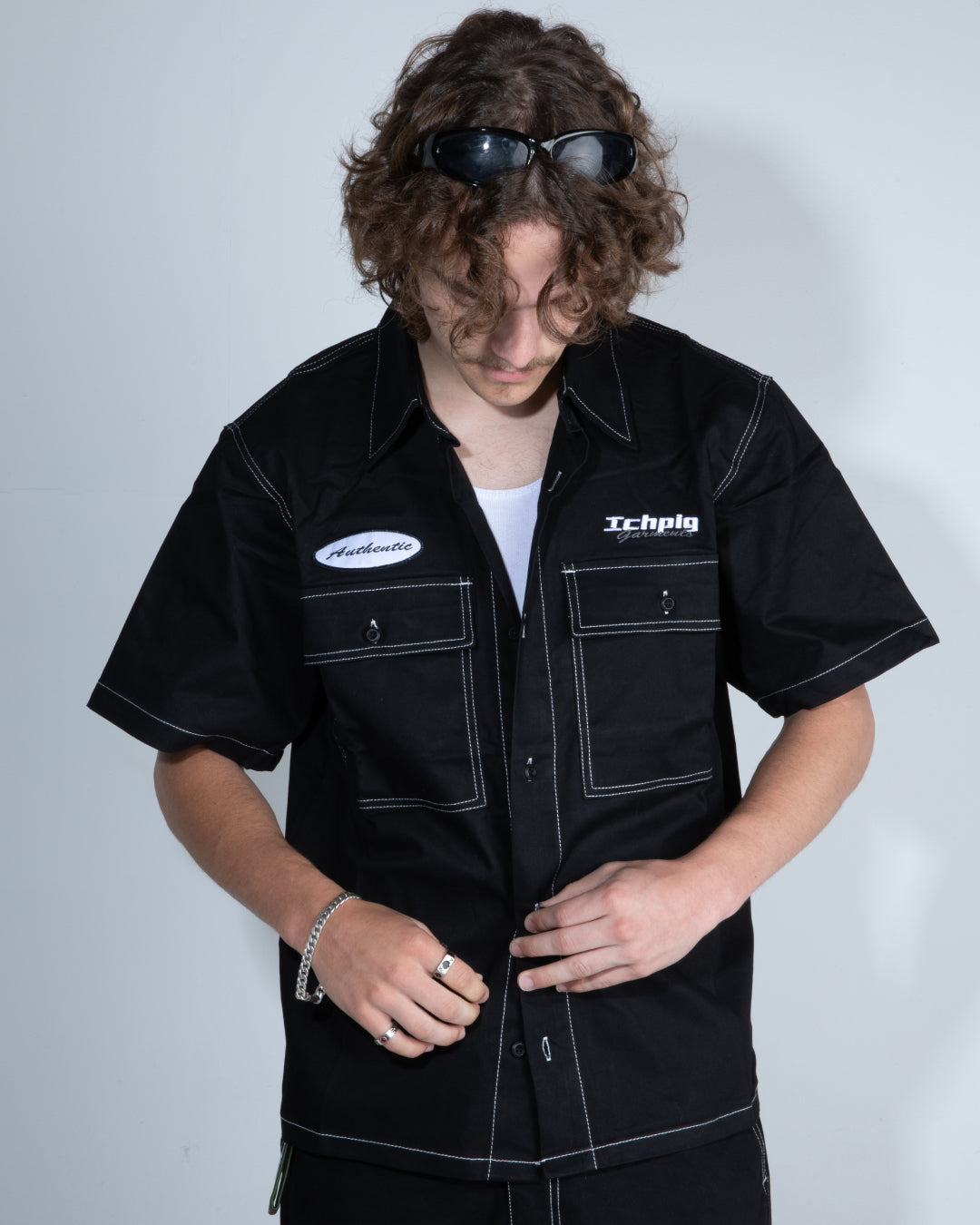 Emblem Workers Shirt - Diesel Black