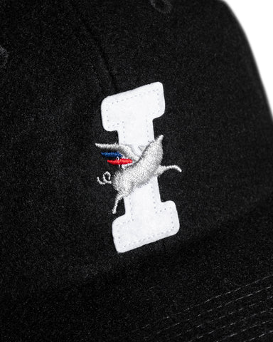 Icon Wool 6 Panel Hat - Black