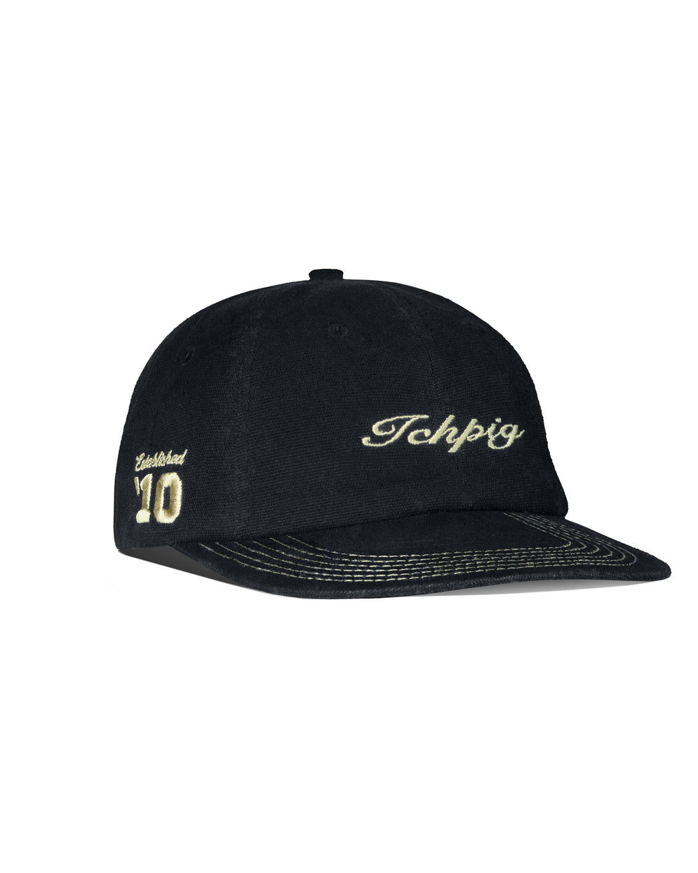 Legacy 6 Panel Hat - Black / Gold