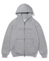 Optic Zip-Up Hood - Grey Marle