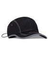 Outline 4 Panel Cap - Black