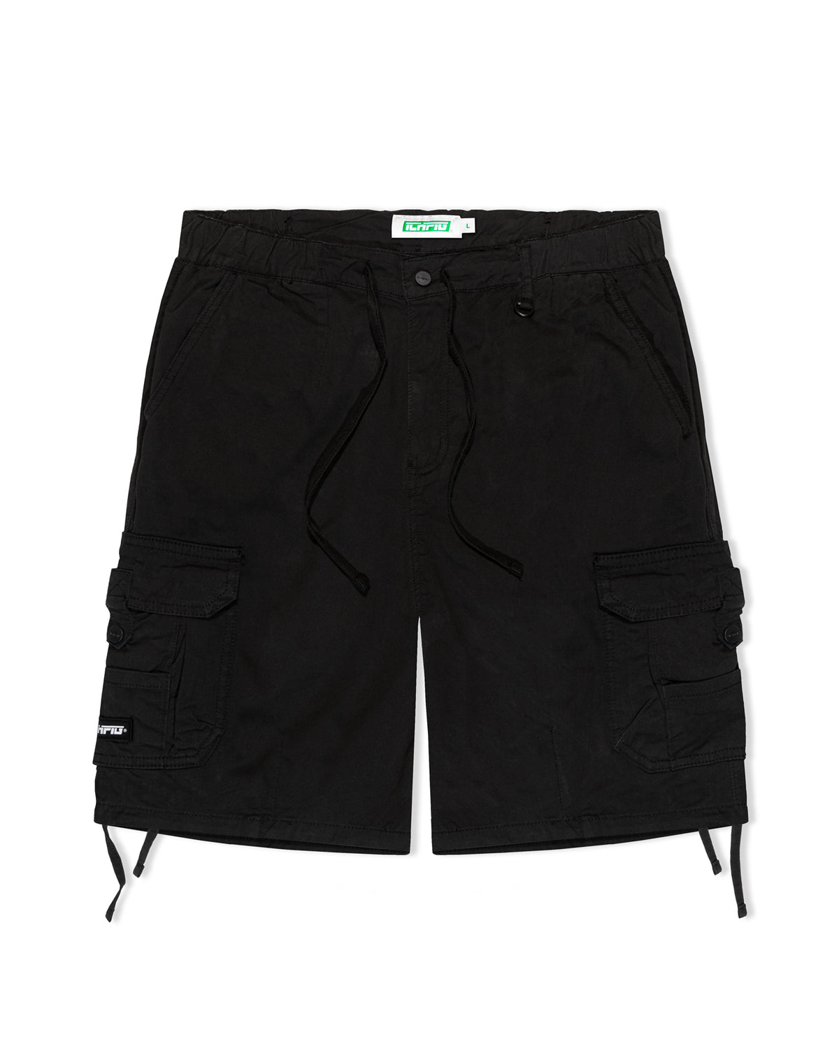 Para Cargo Shorts - Washed Black